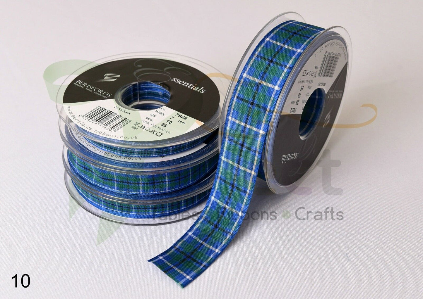 10 Douglas Berisfords Tartan Ribbon