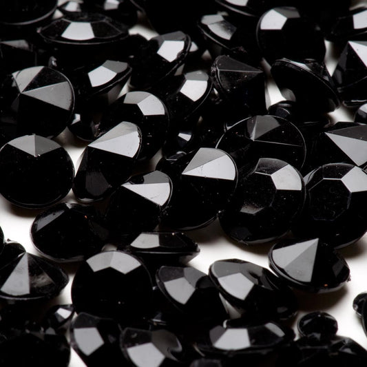 100g Black Table Crystals 5mm 10mm 12mm ~450pcs