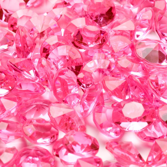 100g Pink Table Crystals 5mm 10mm 12mm ~450pcs