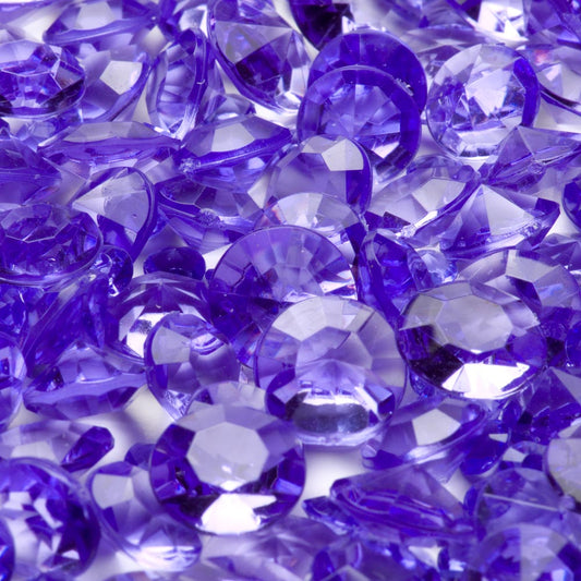 100g Purple Table Crystals 5mm 10mm 12mm ~450pcs