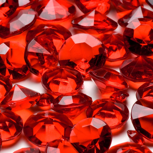 100g Red Table Crystals 5mm 10mm 12mm ~450pcs