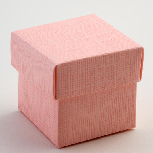 Pink Silk Box and Lid 50mm