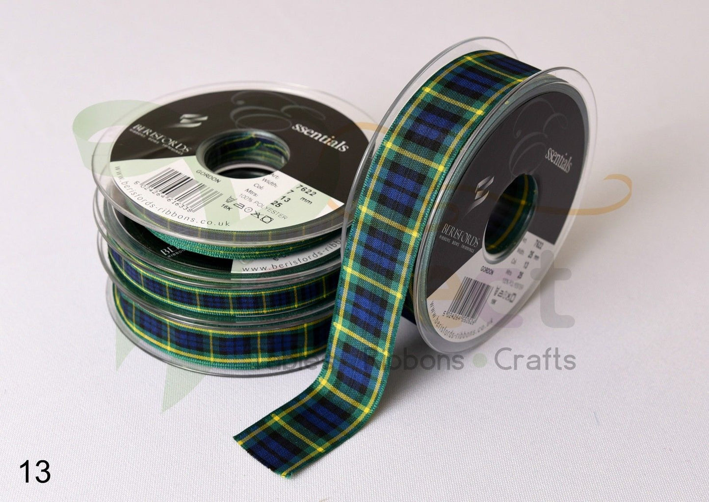 13 Gordon Berisfords Tartan Ribbon