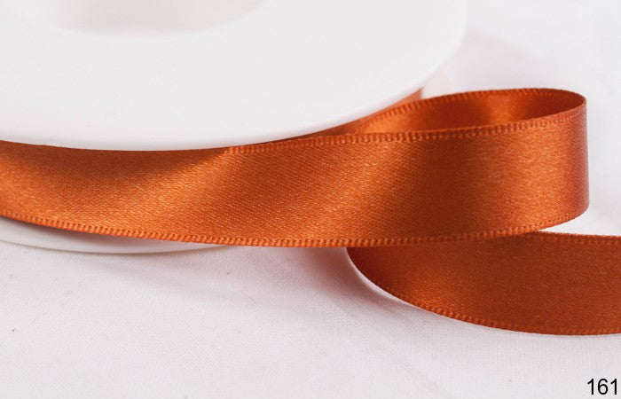 Rust Burnt Orange Shindo Satin Ribbon 12100 161 - Perfect Tables