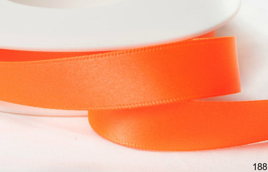 Neon Orange Shindo Satin Ribbon 12100 188