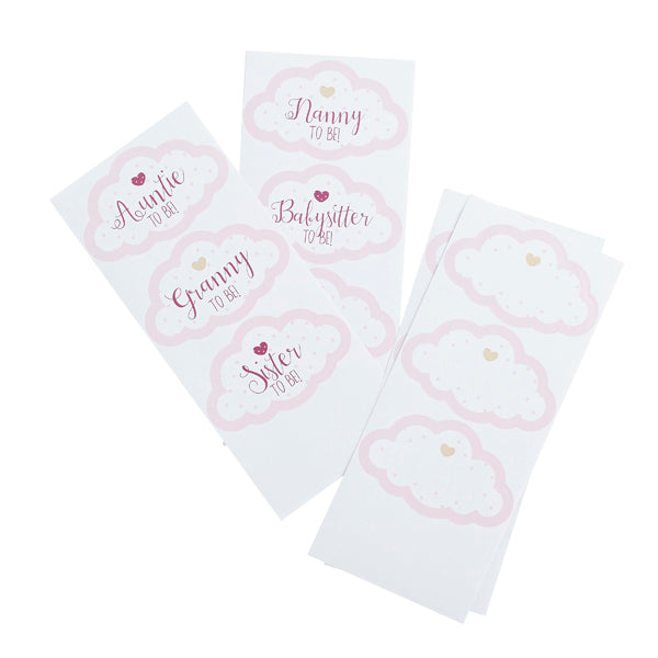 18 Guest Stickers - Girl - Perfect Tables