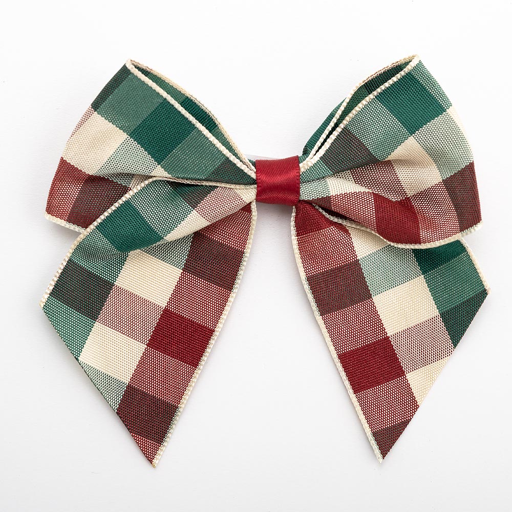 Country 10cm Tartan Bows – Self Adhesive