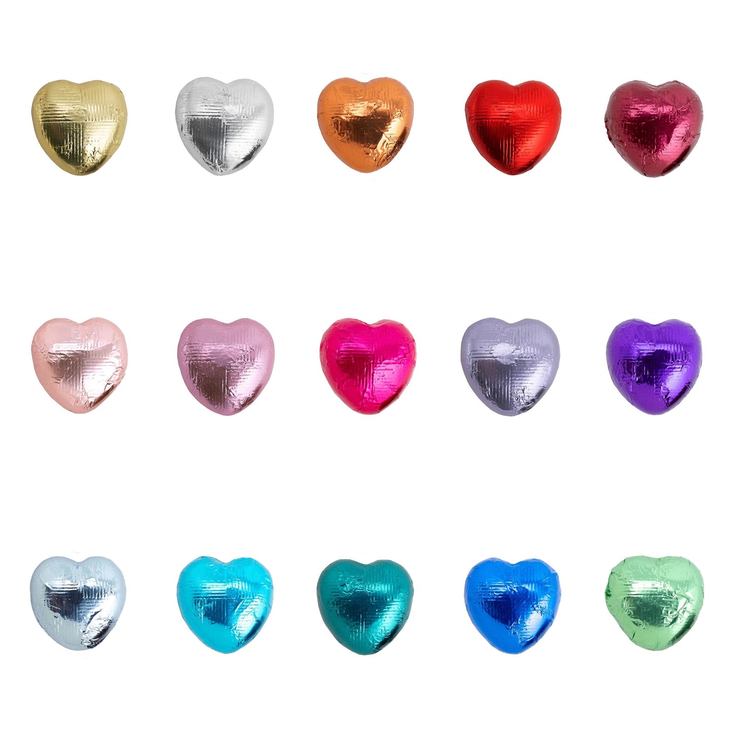 Chocolate Hearts Foil Wrapped Wedding Party Favour Christmas Valentine Birthday