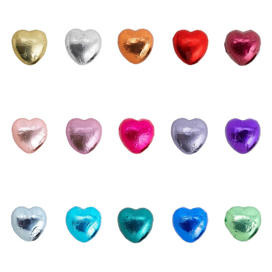 Chocolate Hearts Foil Wrapped Wedding Party Favour Christmas Valentine Birthday