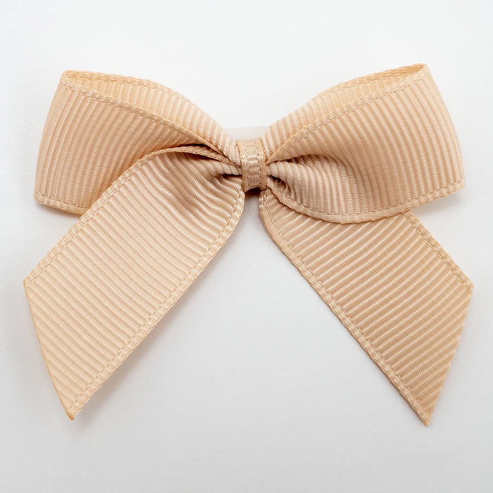 Champagne 5cm Grosgrain Bows - Self Adhesive