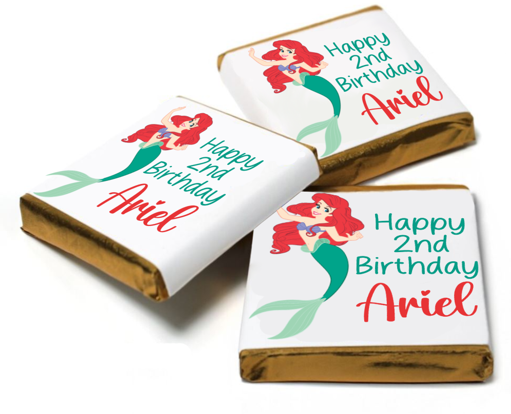 Little Mermaid Ariel Personalised Chocolates