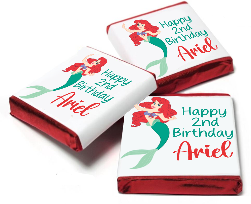 Little Mermaid Ariel Personalised Chocolates