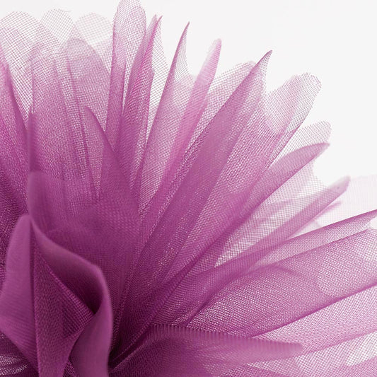 Aubergine Cristal Tulle Peaked Edge Organza Tulles Pack of 50