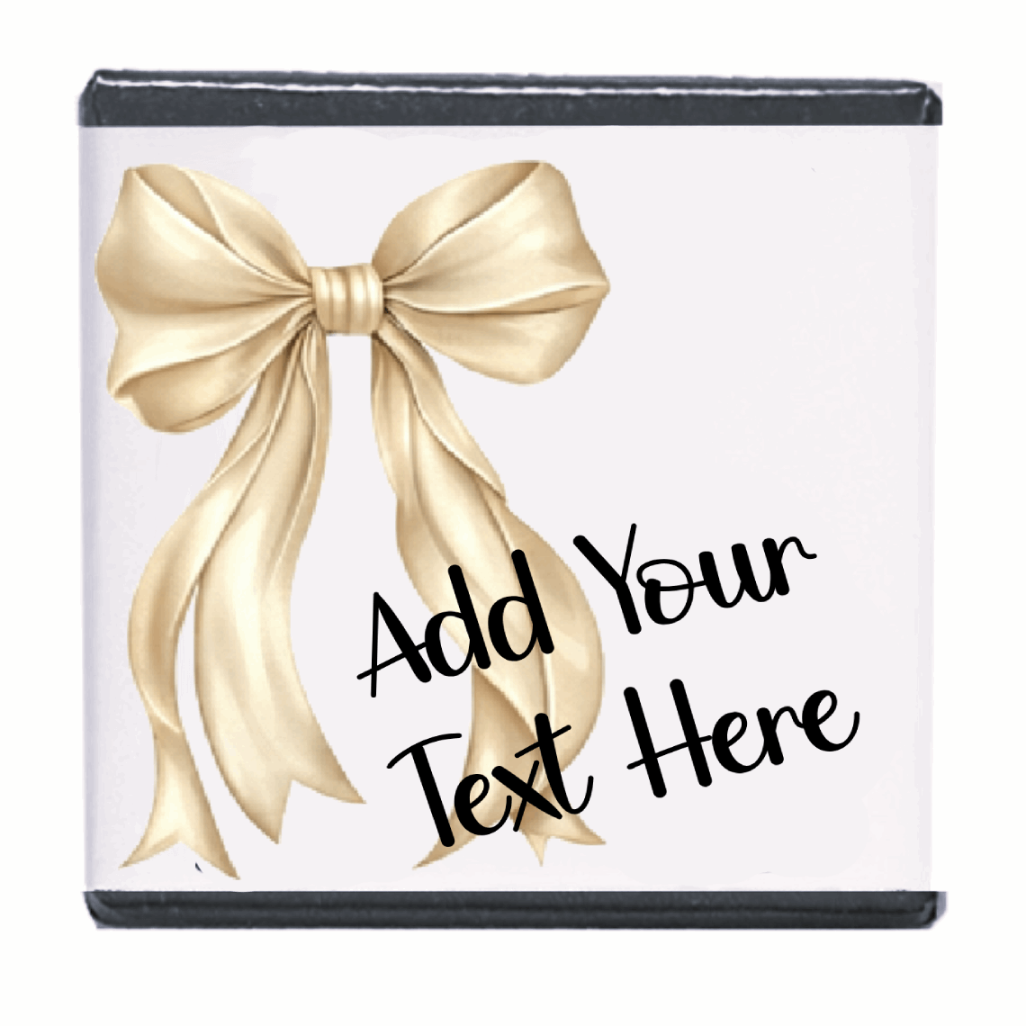 Personalised Chocolate Party Favours and Love Heart Rolls - Champagne Bow