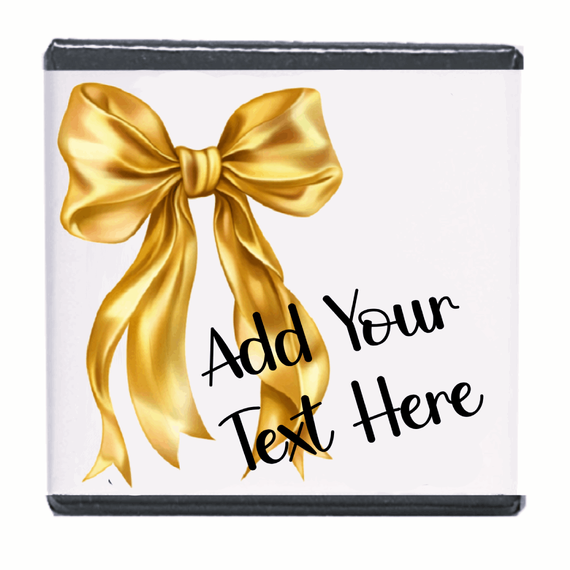 Personalised Chocolate Party Favours and Love Heart Rolls - Gold Bow