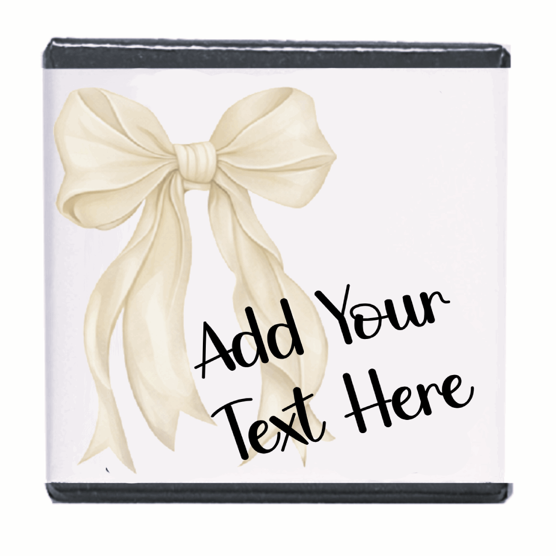 Personalised Chocolate Party Favours and Love Heart Rolls - Ivory Bow