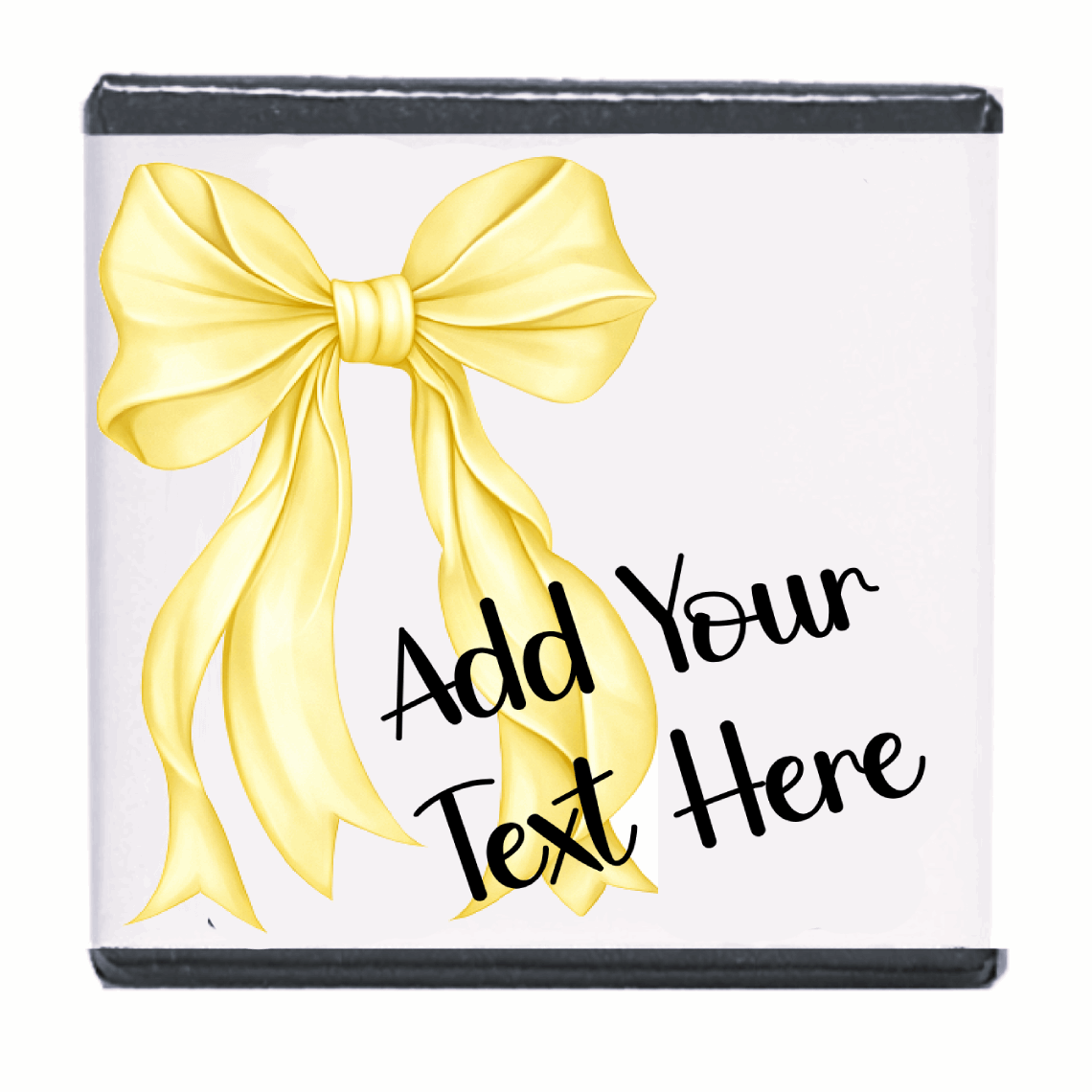 Personalised Chocolate Party Favours and Love Heart Rolls - Lemon Bow