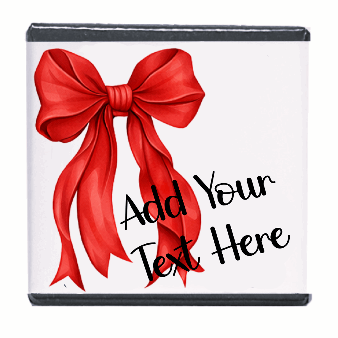 Personalised Chocolate Party Favours and Love Heart Rolls - Red Bow