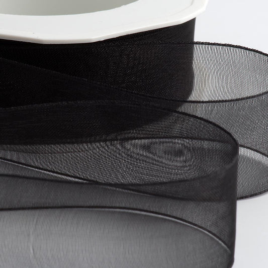 Black Organza Ribbon