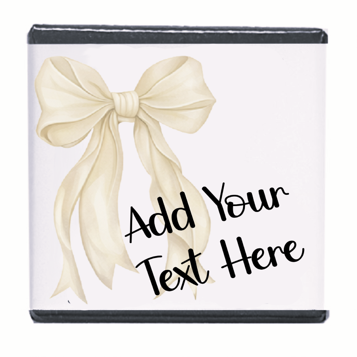 Personalised Chocolate Party Favours and Love Heart Rolls - Ivory Bow