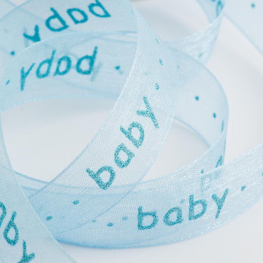 Blue Baby Lurex Ribbon