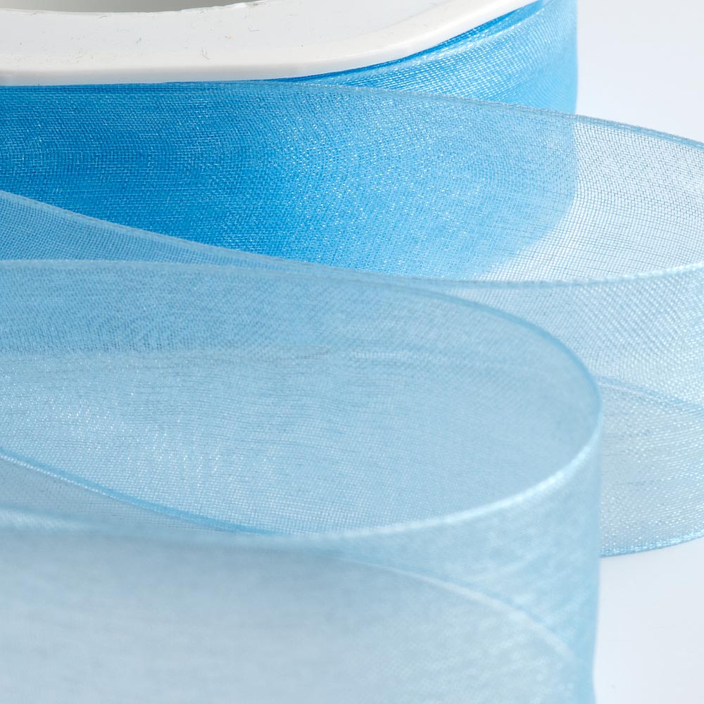 Blue Organza Ribbon