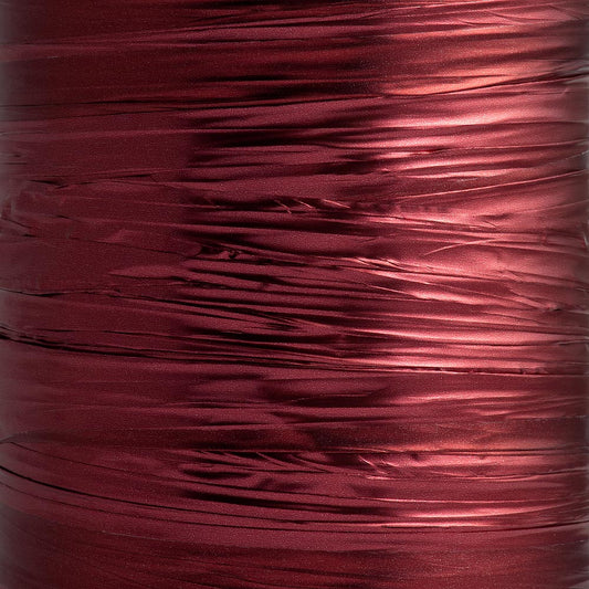 Red Bordeaux Decor Metallic Foil Ribbon