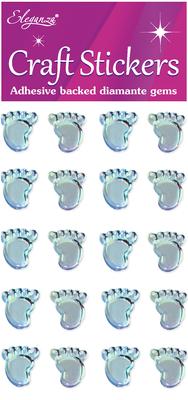Baby Foot Prints Blue