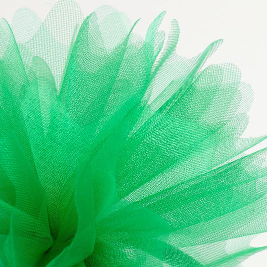 Bright Emerald Cristal Tulle Peaked Edge Organza Tulles Pack of 50
