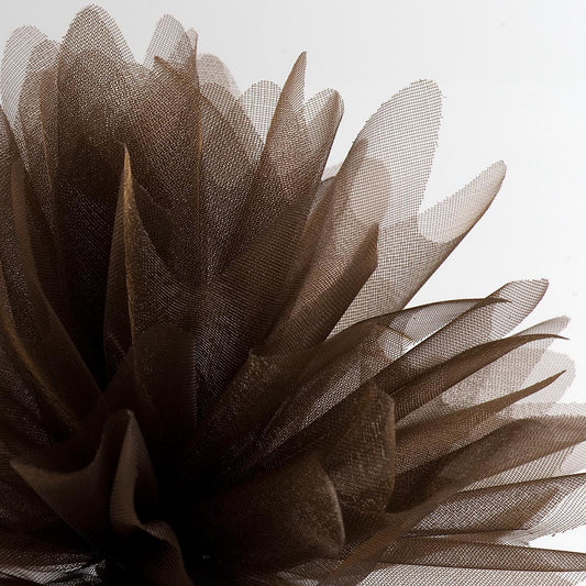 Brown Cristal Tulle Peaked Edge Organza Tulles Pack of 50