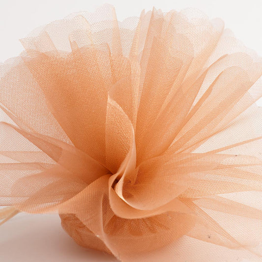 Caramel Cristal Tulle Scalloped Edge Organza Tulles Pack of 50
