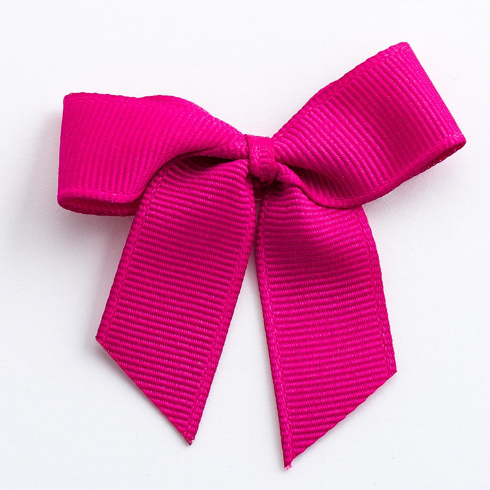 Cerise 5cm Grosgrain Bows - Self Adhesive