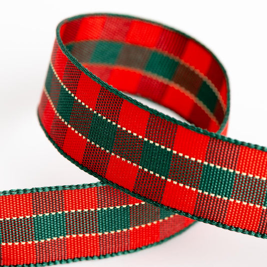 Red/Green Tartan Ribbon