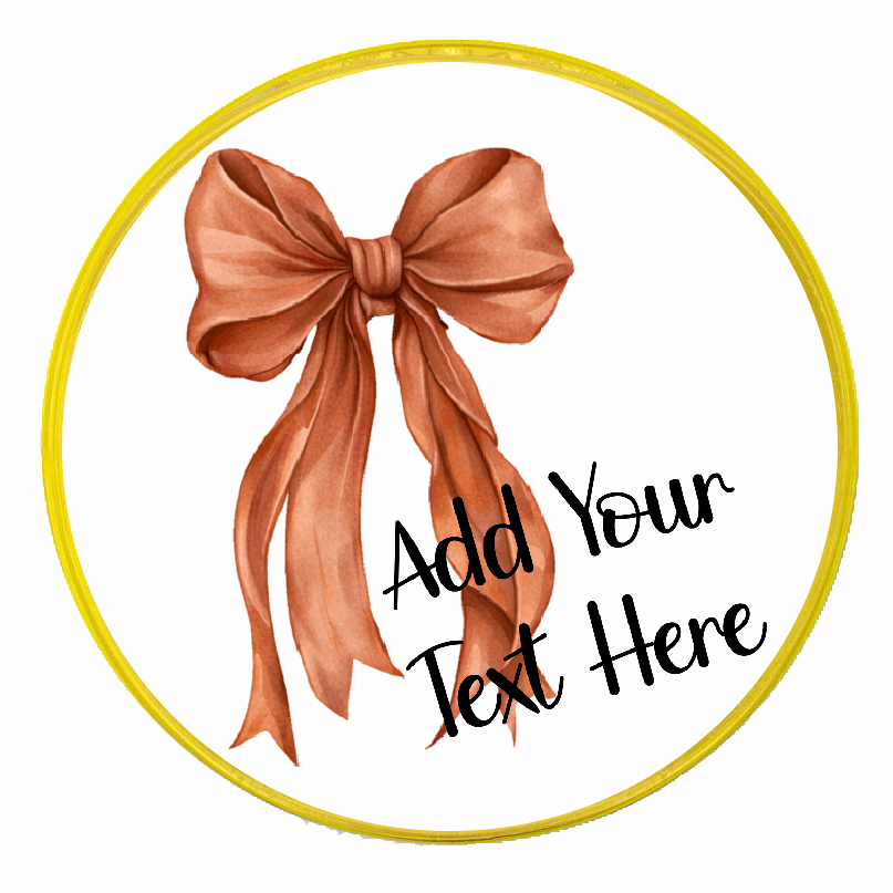 Personalised Chocolate Party Favours and Love Heart Rolls - Rust Bow