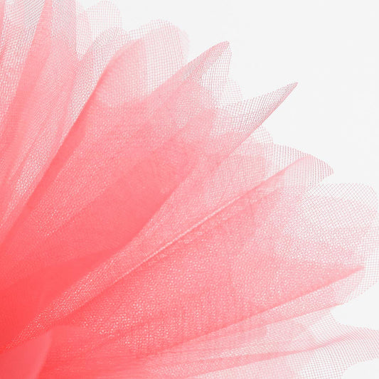 Coral Cristal Tulle Peaked Edge Organza Tulles Pack of 50