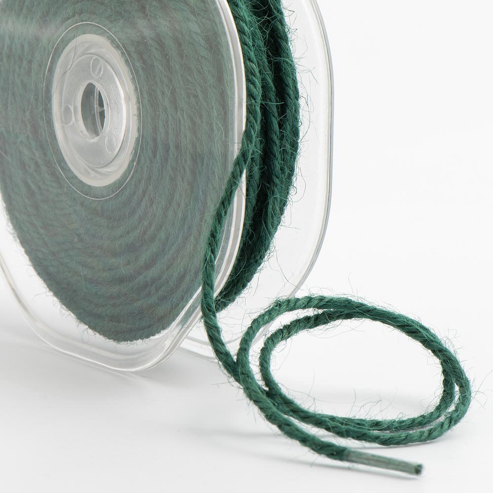 Textured Ribbon String Dark Green Hessian String Ribbon - Perfect Tables