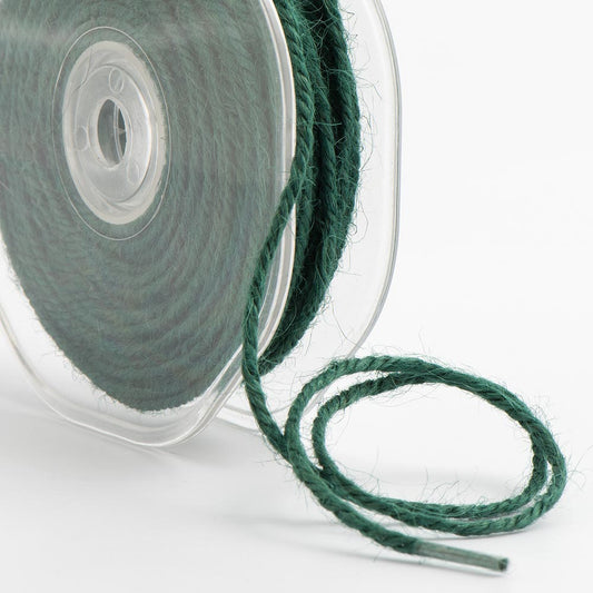 Dark Green Hessian String Ribbon