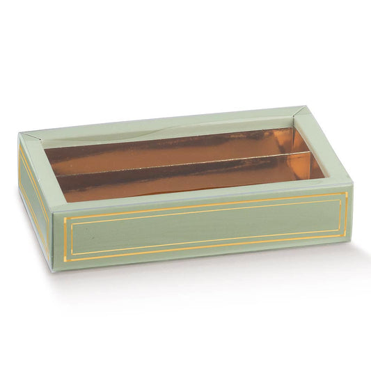 Elegance Green Chocolate Box 145x75x35mm - Perfect Tables