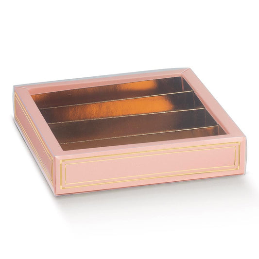 Elegance Pink Chocolate Box 145x145x35mm - Perfect Tables