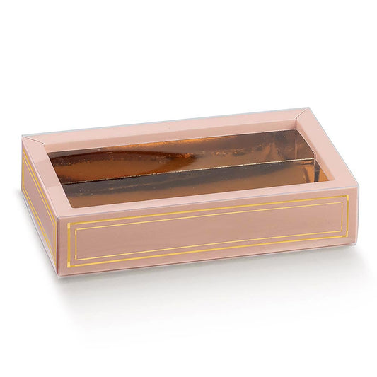Elegance Pink Chocolate Box 145x75x35mm - Perfect Tables