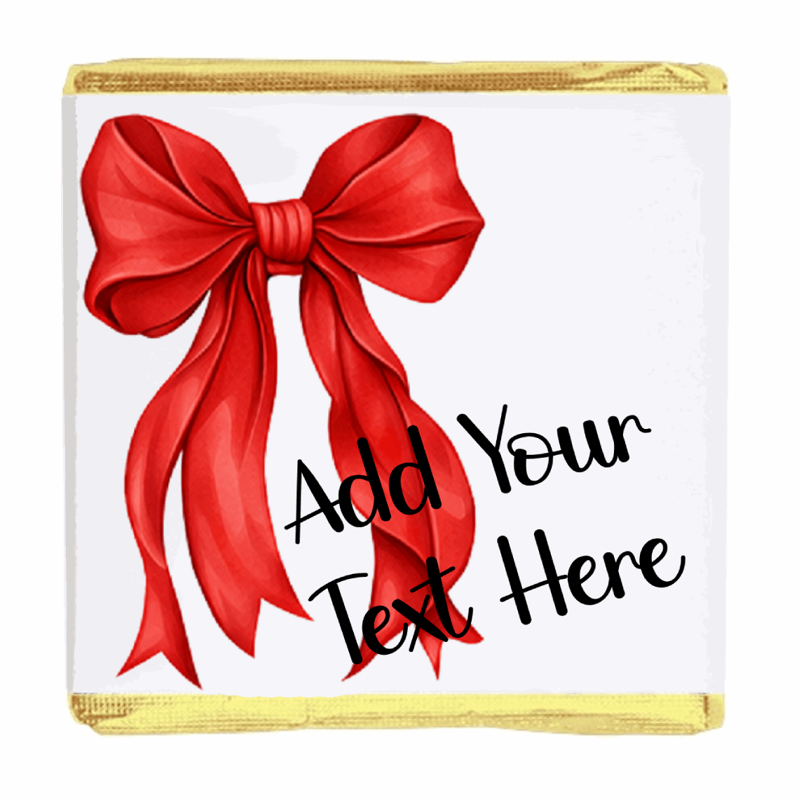 Personalised Chocolate Party Favours and Love Heart Rolls - Red Bow