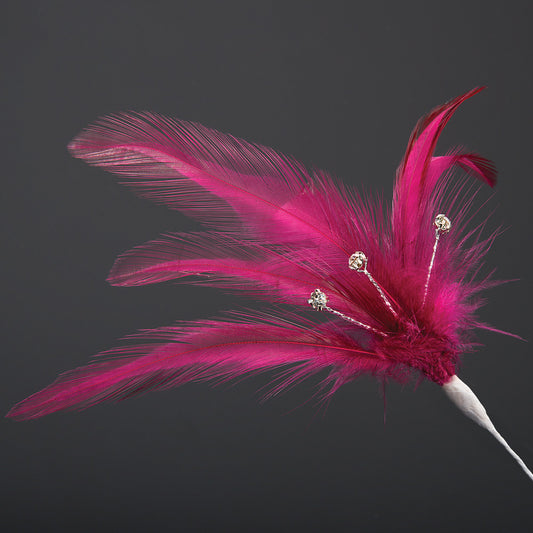 Burgundy Feather Stem - Perfect Tables