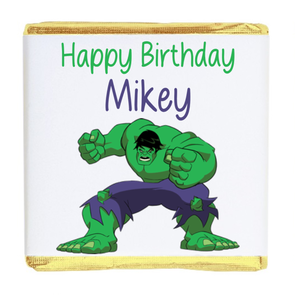 Hulk Personalised Chocolates