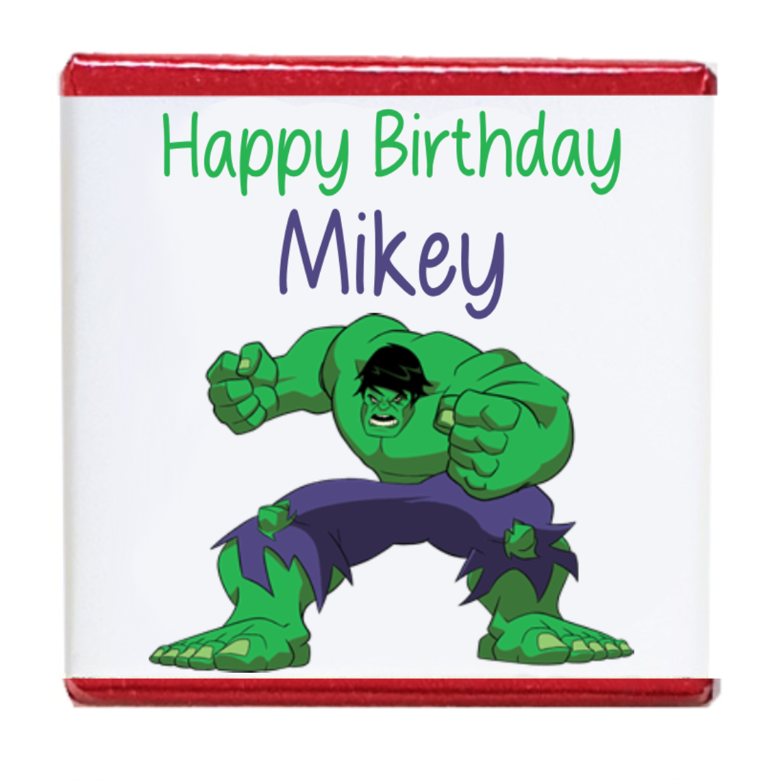 Hulk Personalised Chocolates