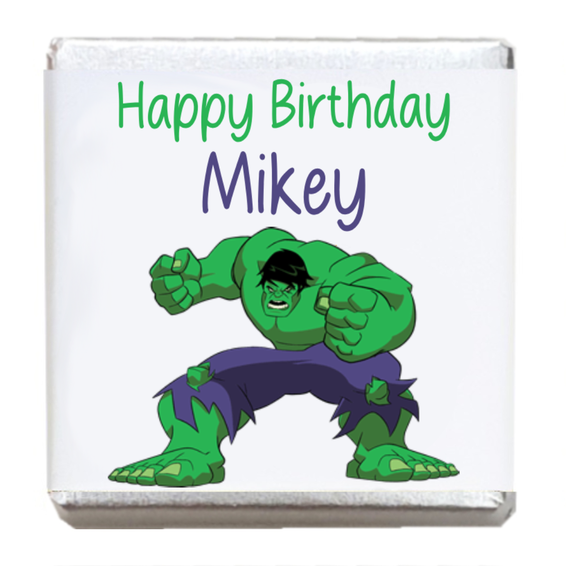 Hulk Personalised Chocolates