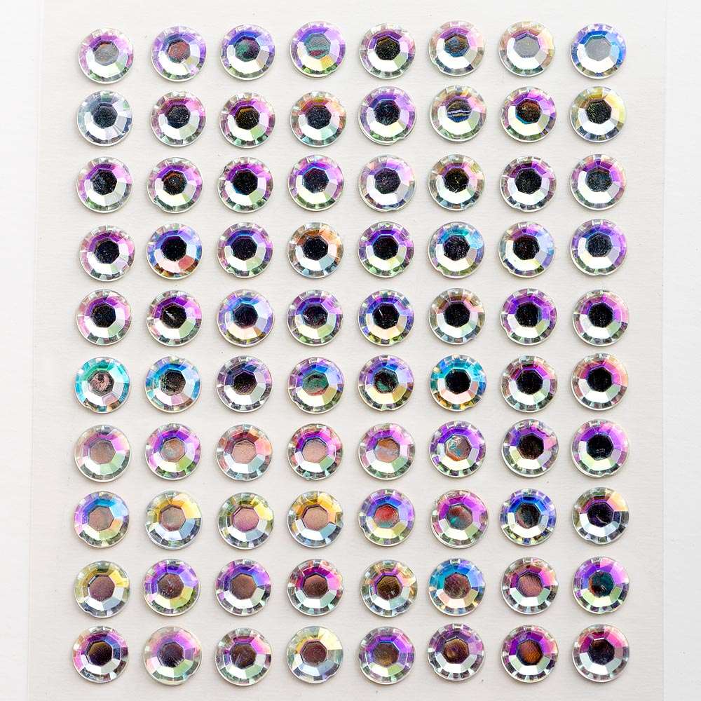 Iridescent Self Adhesive Diamantes