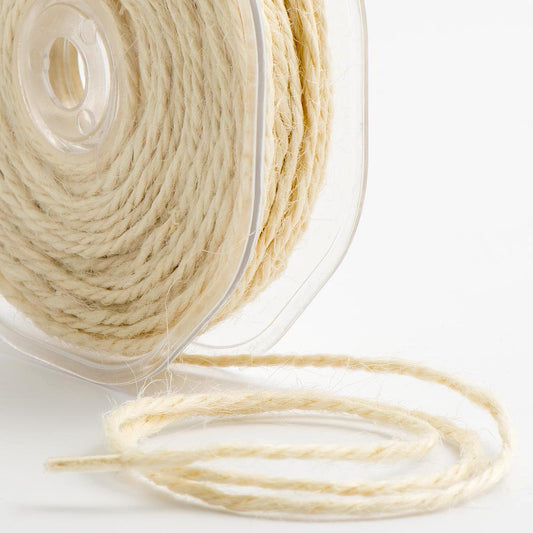 Ivory Hessian String Ribbon