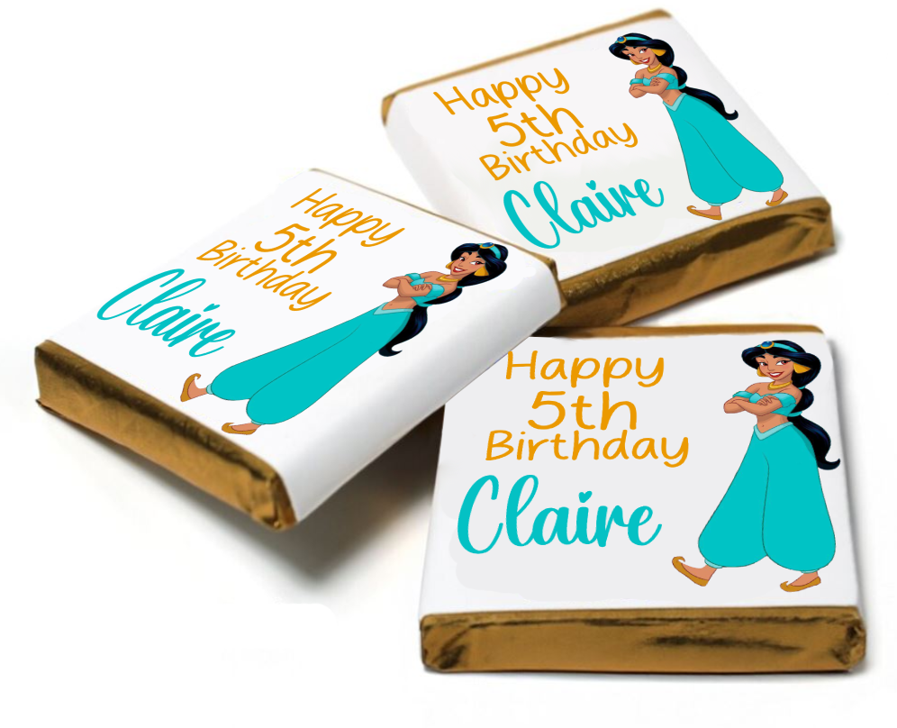 Jasmine Aladdin Personalised Chocolates