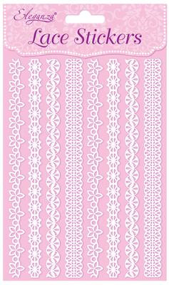Lace Stickers Pattern Selection C 12 Strips