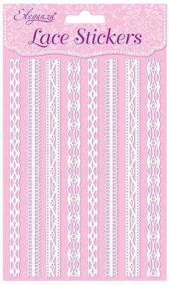 Lace Stickers Pattern Selection D 12 Strips